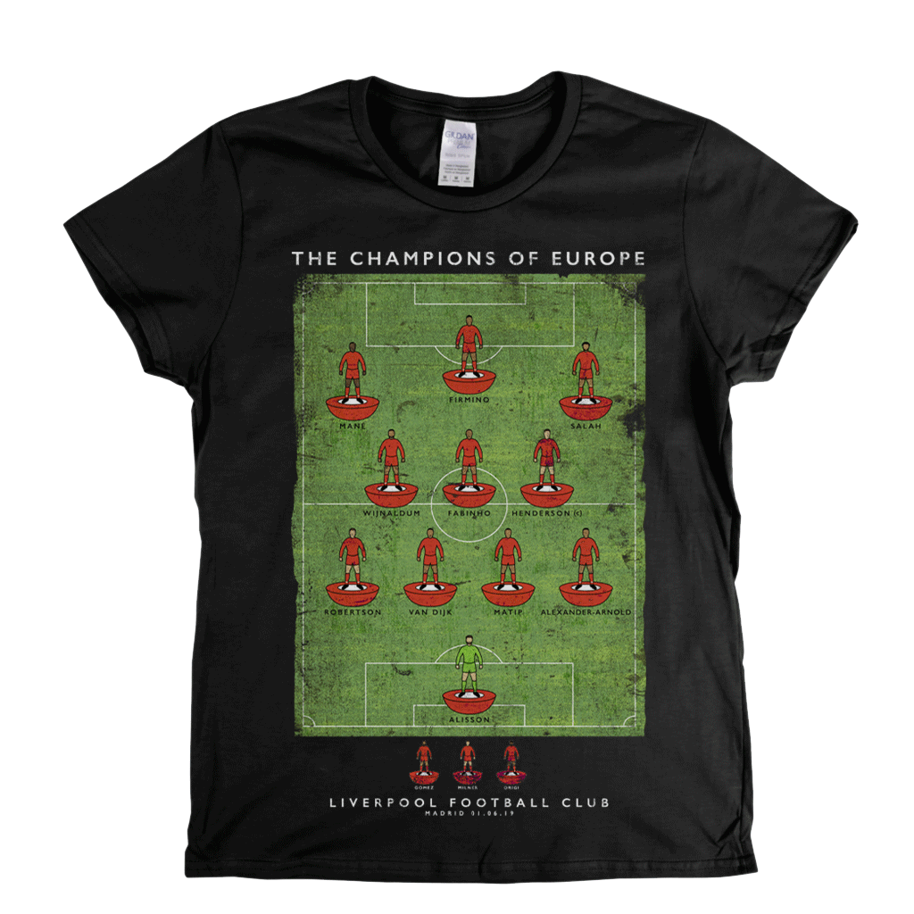 Champions Of Europe Liverpool Fc Women's T-Shirt Tee