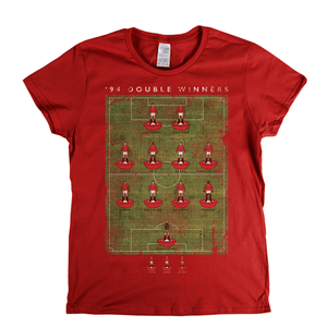 Man United 94 Double Winners Womens T-Shirt