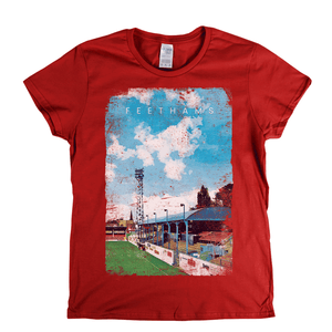 Feethams Football Ground Poster Womens T-Shirt